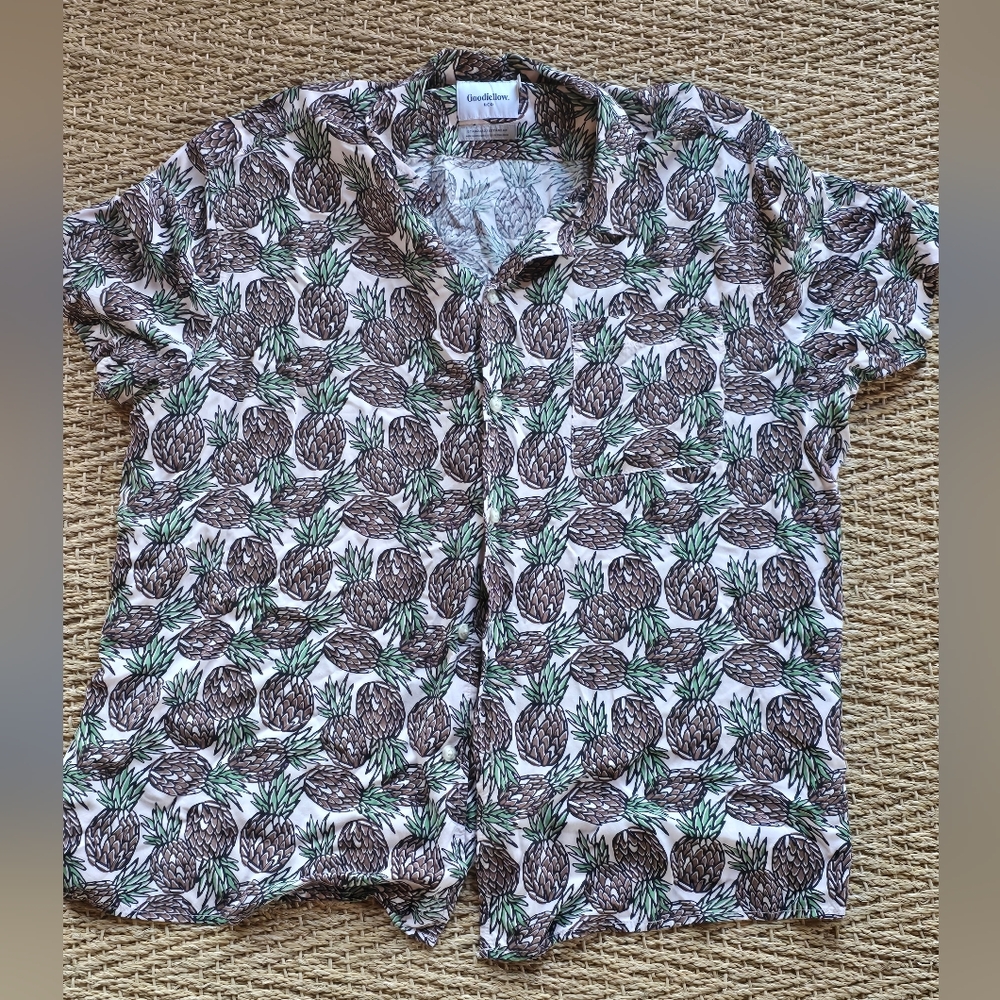 Goodfellow Pineapple Hawaiian Shirt XL